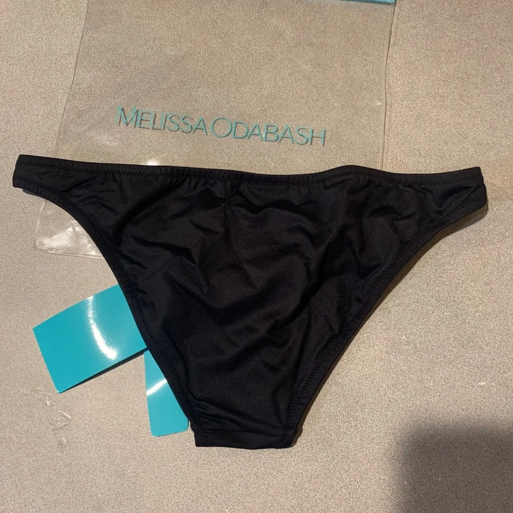 NWT Melissa Odabash Black Bikini Bottom sz 42/US 6